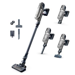 Rowenta X-Pert 6.60 Akkustaubsauger, 100 W Leistung, 45 Min Laufzeit, kabellos & beutellos, LED-Bürstenkopf, herausnehmbarer Akku, 0, 55 l Behälter, inkl. Fugendüse und Wandhalterung, grau, RH6836EO