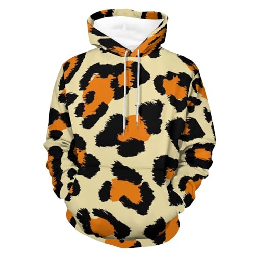 Sweats à capuche manche longue léopard pull homme femme UMENG S