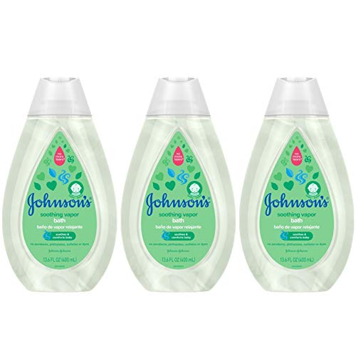 Image of Johnson's Baby Soothing Vapor Bath to Relax Babies, 13.6 Fl Oz, Pack of 3