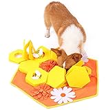 YGORTECH Schnüffelteppich für Hunde, intelligenzspielzeug für Hunde Mit Quietschen, Waschbar Faltbar Foraging Riechen Trainieren hundespielzeug, Schnüffelteppich schleckmatte Hund groß 23.7x27.7in