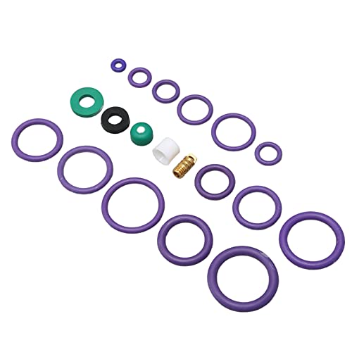 Yctze O-Ring-Sortiment 225-teiliges Auto-Klimaanlagen-O-Ring-Dichtungsset, 14 Größen, Sortiment mit Unterlegscheiben, Abstandshalter für die Maschinenindustrie