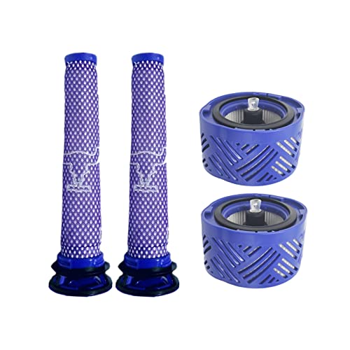 LICHIFIT Dyson V6用プレフィルターとポストモーターフィルター 交換パーツ 水洗い可能 互換品 Dyson用アクセサリ 4個セット
