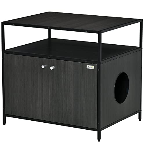 Lettera Per Gatti In Acciaio Inox Con Paletta – 40x30x19 Cm, Antiscivolo, Controllo Odori, Facile Da Pulire, Per Interni Ed Esterni