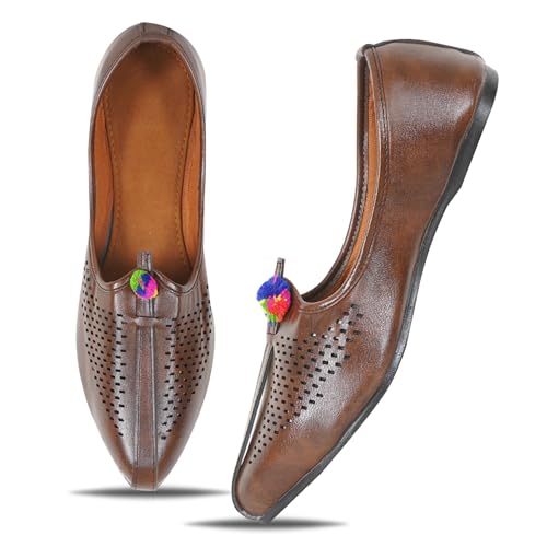 Image of DFR Mens Juttis Ethnic Mojaris | Casual Loafers Juti Shoe for Men