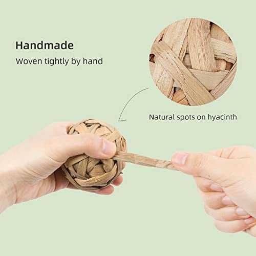 Andwe Small Animals Play Balls Rolling Chew Toys & Gnawing Treats For Rabbits Guinea Pigs Chinchilla Bunny Degus - Pet Cage Entertainment Accessories #TOP7