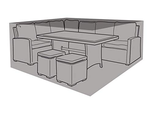 Garland Products Limited SMALL BLACK SQUARE CASUAL DINING SET COVER 250CM FURNITURE PROTECTION