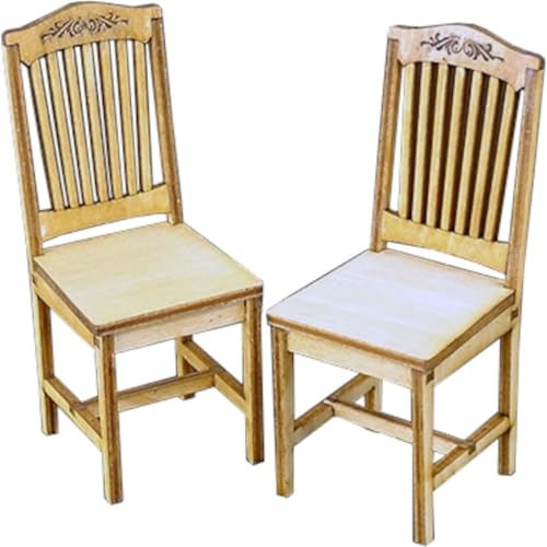 Chaise retro serie B 1/12 miniature pour decor de maison de poupee vintage