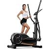 CURSOR FITNESS Elliptical Exercise Machine, Elliptical Machine for Home with 8 Levels Resistance, Silent Magnetic Elliptical Trainer with 12″ Stride and LCD Monitor Max 330Lbs