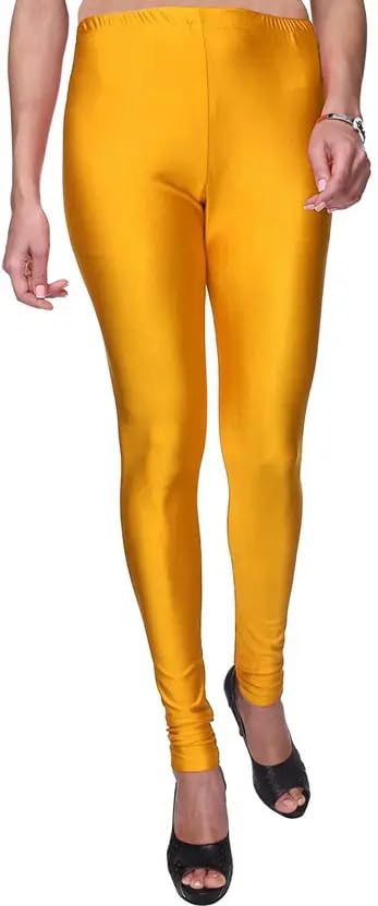 Aarif Garment Women Stretchable Cotton Blend Leggings Soft Fabric | Ankle Length | Comfortable Fit for Girls & Women Mustard-picture-11
