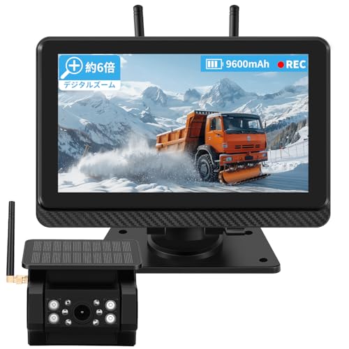 Hizenyo 約6倍ズーム バックカメラモニターセット ワイヤレス...