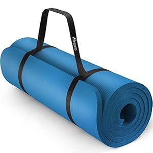 TRESKO® fitnessmat yogamat pilatesmat gymnastiekmat | 185 x 60 cm of 190 x 100 cm | 1 of 1,5 cm dikte | getest op ftalaten | NBR-schuimrubber