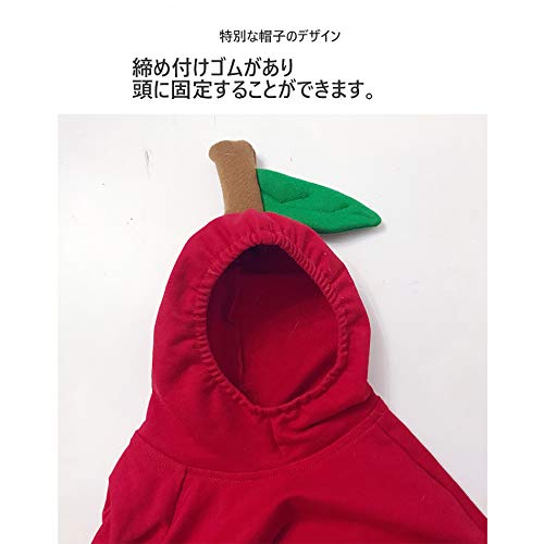 Amazon | PP&DD 犬服 りんごデザイン リンゴ アップル パーカー 面白い