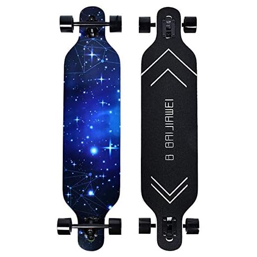 B BAIJIAWEI Drop Through Longboard - 41 Inch Maple Skateboard - Complete Skateboard Cruiser for Cruising, Carving, Free-Style and Downhill