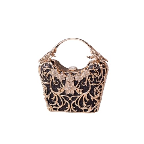 Image of CORIOS Women Rhinestone Evening Bag Sparkly Sequin Purse Crystal Clutch Bag Bridal Wedding Handbag Glitter Shoulder Bag