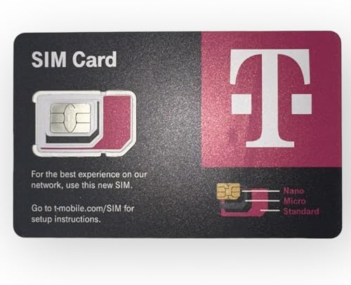 T-Mobile Phone Plan with Unlimited 5G-4G LTE Data + Unlimited Talk & Text for 30 Days (3-in-1 SIM Card)/eSIM (30 Days)