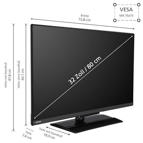 Toshiba 32LA3E63DAZ Android TV 32 Zoll Fernseher (Full HD Smart TV, HDR, Triple-Tuner, Dolby Audio, Bluetooth) – Bild 3