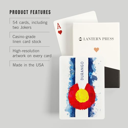 Baraja de Poker Lantern Press Durango Colorado miniatura 3