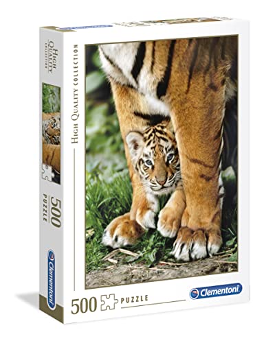 Clementoni 35046 - Puzzle 500 piezas Tigre de Bengala con su madre