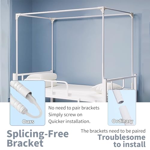 Tente de lit sans épissure portable pour créer un cocon isolant en dortoir - 3