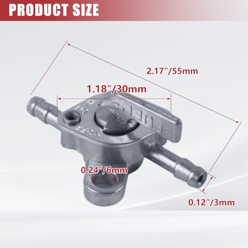 Image of Inline Gas Fuel Petcock Shut Off Valve 3 /16 for Baja ATV Dirt Bike | for Super Pocket Mini Bike Go Kart Motorcycle Tao Tao 50 70cc 110cc 125cc and Generators