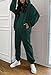 Fixmatti Hoodie and Sweatpants Set for Women Jogging Suit Oversized Long Pant Sweatsuit Dark Green M