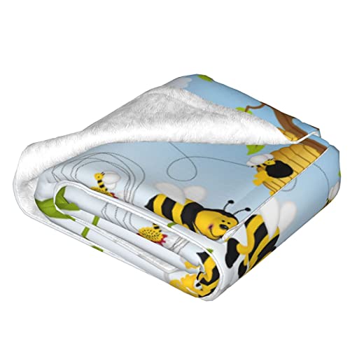 Couverture thermique abeilles BAFAFA 152x127 cm pour lit et canapé - 4