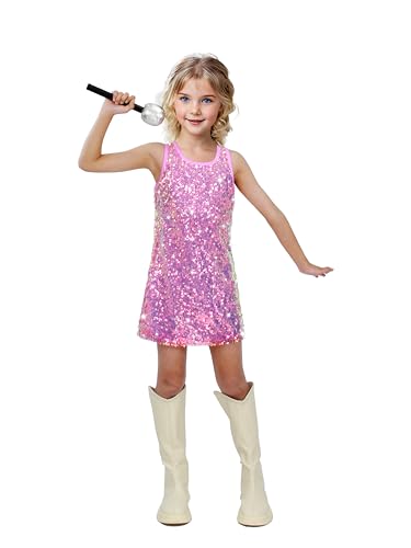 Sinkawa Jackets Sequin Dress with Microphone Prop