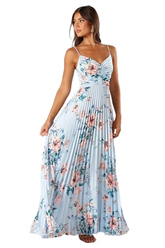 Image of Petal & Pup Women's Naira Pleated Maxi Dress