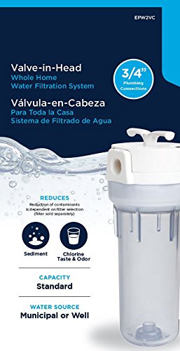 Image of EcoPure EPW2VC Whole Water Filtration System Housing (Pack of 3)