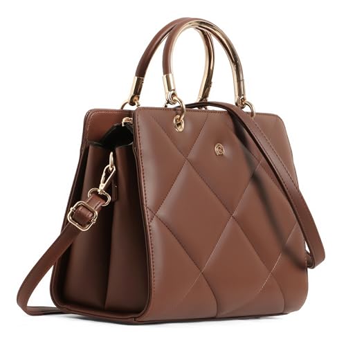 5 Stylish and Spacious Handbags for Women: Upgrade Your Everyday Look 17 Martucci Women’s Quilted Satchel Handbag – Elegant Faux Leather T...