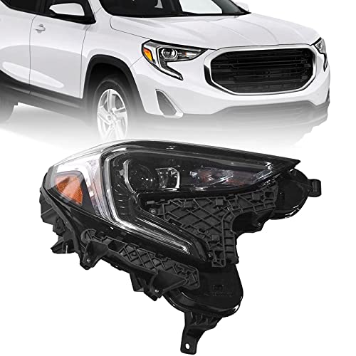 Fione - For Gmc Terrain Headlight Assembly 2018 2019 2020 2021 Xenon Hid Terra Front Headlamp Replacement Dot Certification Passenger Right Side Rt 84815559 Gm2503475 #TOP26
