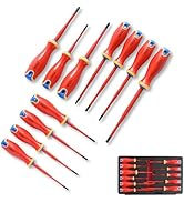FESA Electrician Insulated Screwdriver Set - 1000V 11-Piece Professional Electrician Screwdriver ...