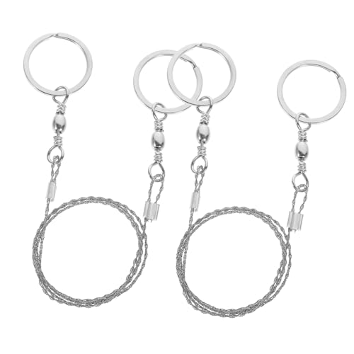 VICASKY 2 Pack Wire Chain Saws Lightweight Pocket Saws Manual for Camping Survival Emergency Outdoor Activities