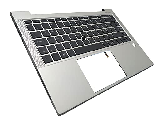 ノートパソコン交換用キーボード HP ELITEBOOK 840 G8 745 G7 745 G8 840 G7 M36312-001 M36309-001 6070B1847702 Latin Layout バックライト(パームレスト上部カバーケース付き