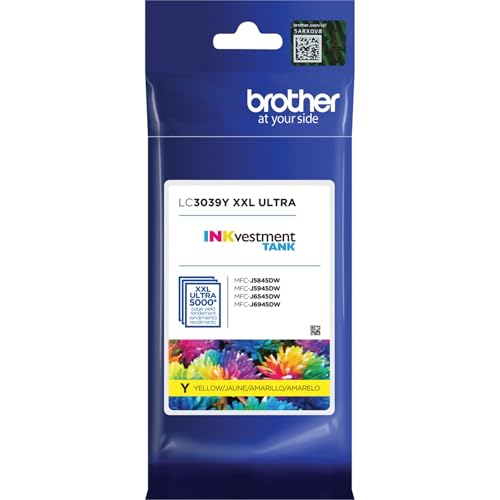 Brother Genuine LC3039Y, Single Pack Ultra High-Yield Yellow INKvestment Tank Ink Cartridge, Page Yield Up to 5,000 Pages, LC3039, Amazon Dash Replenishment Cartridge - image 8
