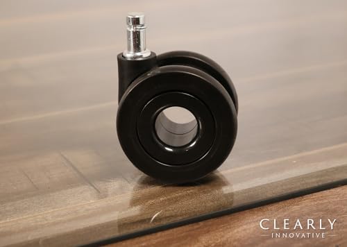 Image of Office Chair Wheels, Replacement Casters for Desk Chairs, Set of 5, Black