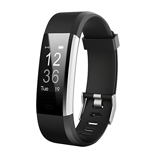 Demiawaking Armband Ersatz Zubehör für ID115Plus HR Smart Watch (Schwarz)