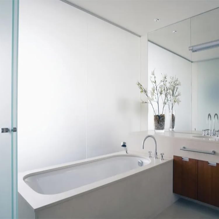 Shayk Frosted Vinyl Silver Privacy Window Film 1.2cm x 2m