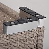 Enjoy Fit Rattan Polyrattan Lounge Sitzgruppe Garnitur Gartenmöbel aus 4 Sitze Sofa - 9