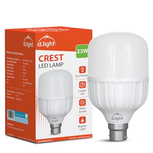 Image of D.LIGHT 23W LED Bulb Color for Home & Office |B22 LED Bulb Base | High Voltage Protection |Eco Friendly Energy Efficient