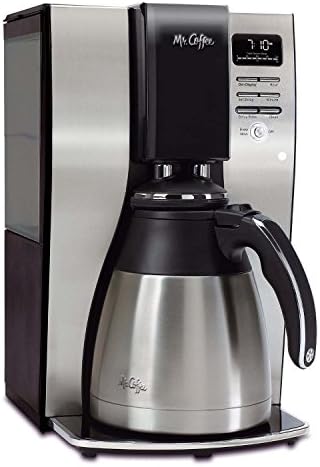 Mr. Coffee Coffee Maker, Programmable Coffee Machine with Auto Pause, 10 Cups, Stainless Steel