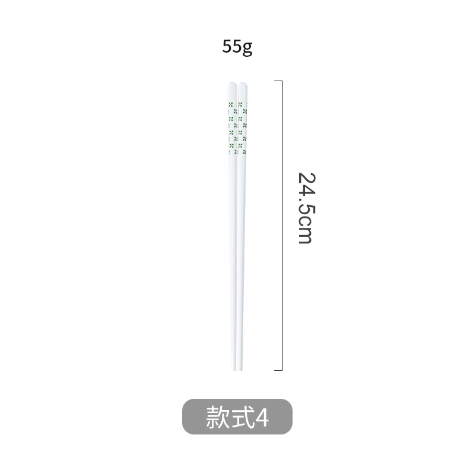 Lot de 3 baguettes en céramique simples et faciles à nettoyer - 10 paires de 4 feuilles