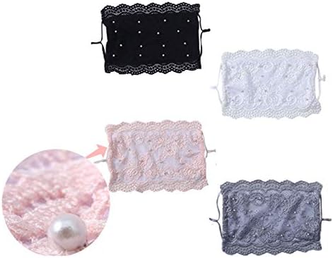 Amazon Co Jp ファッションマスク パール付き マスク レース 大人用 洗える 立体 綿100 布マスク かわいい おしゃれ ブラック ホワイト ピンク グレー フリーサイズ ロリータ風 コスプレ ハロウィン イベント 仮装 ホワイト ホビー