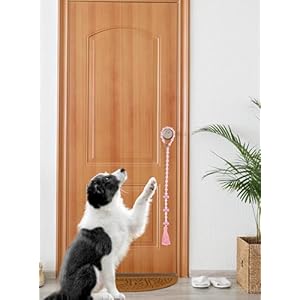 Canine Doorbells, Canine Doorbells for Potty Coaching, Adjustable Hanging Door Bell with 9 Bells Canine Bells to Go Outdoors for Small Medium Giant Canine (Pink)