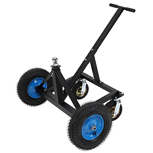Adjustable Trailer Dolly, 1500Lbs Load Capacity, Durable Carbon Steel Trailer Mover With 25.5''-34.6'' Adjustable Height, Ideal Option To Move Boat Trailers/Utility/Cargo Trailers And Rv Trailer #TOP21