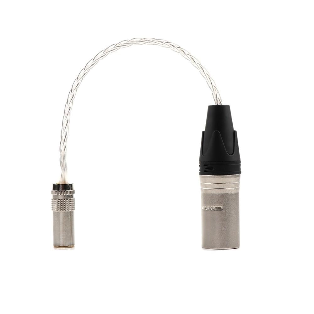 HiFi 7N OCC argento 4,4 mm femmina a 4 pin XLR maschio bilanciato cavo adattatore audio 4.4 TRRRS a XLR connettore (1 m)