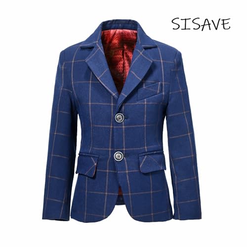 Boys Outer Jackets for Wedding Plaid Suits Blazer for Kids Boy Slim Christmas Clothes School Brithday Coats2