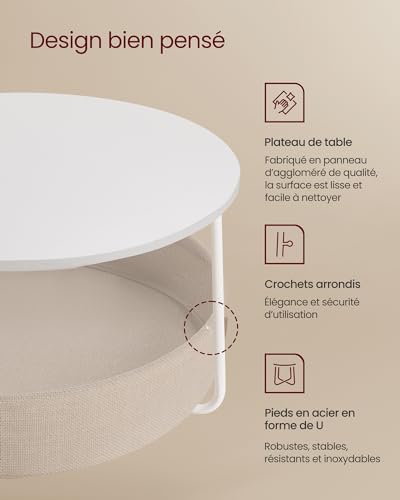 Table basse ronde chaleureuse pour vos soirées café dans un salon cocooning - 6