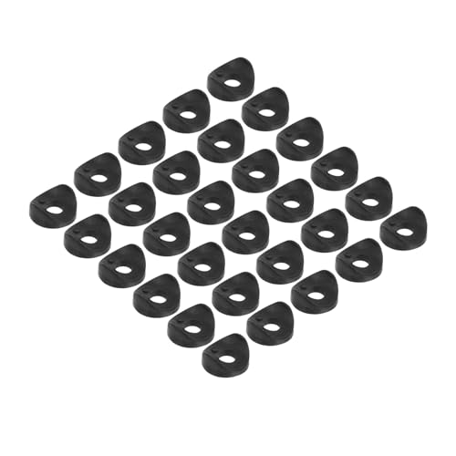 TEMPNAP 100kawałki Plastikowe Podkładki Okrągłe Czarna Wklęsła Podkładka Wspornik Do Maszyn Naprawczych Do Połączeń Krzeseł Prysznicowych Wodociągowych i Naprawy Domowej