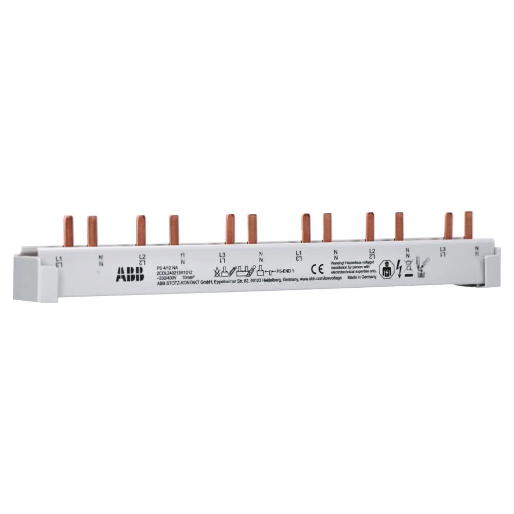ABB 2CDL240213R1012 Phase Modifier 4-Pin 4-Row Busbar 10 mm²